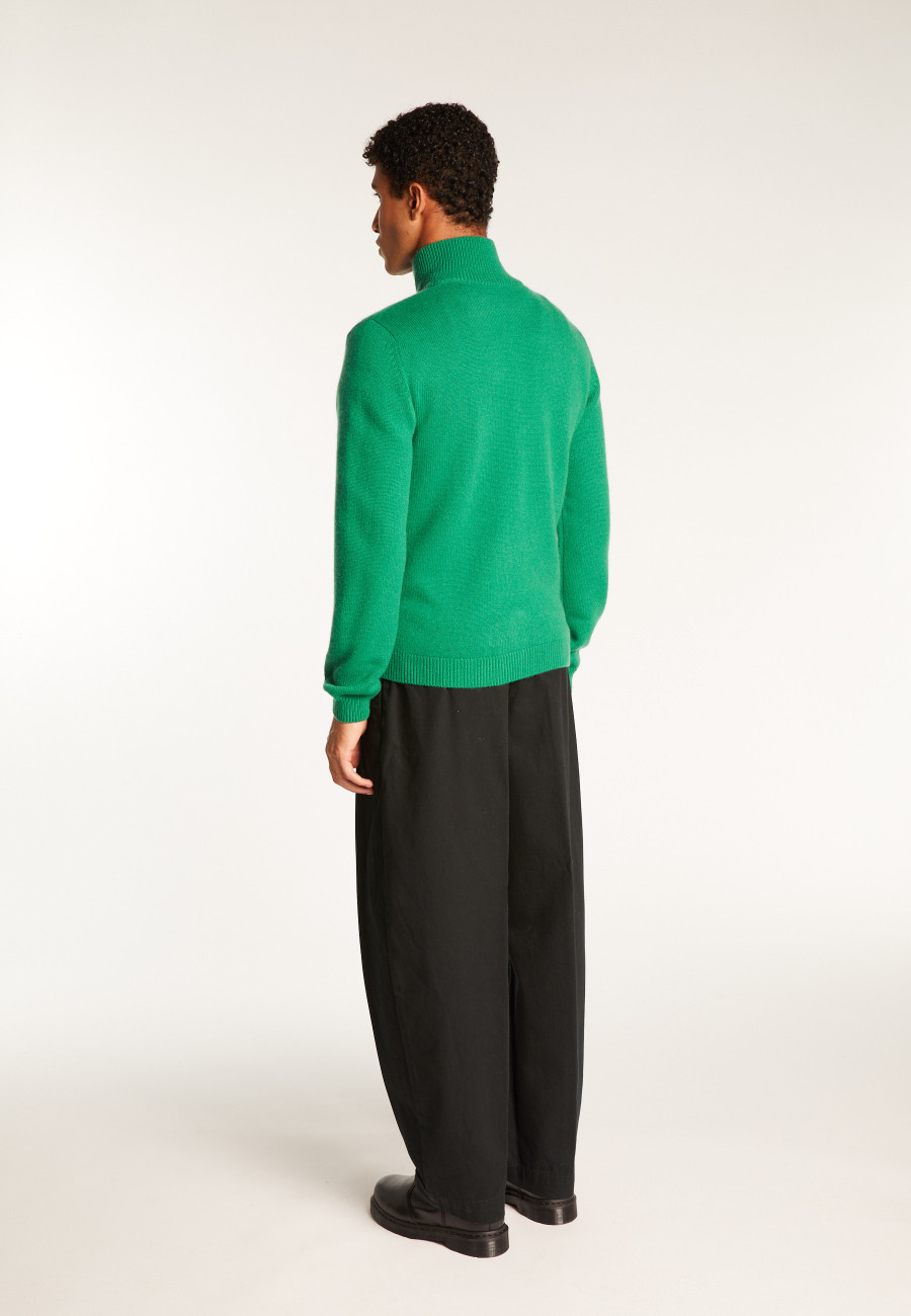 Cardigan de cashmere com zíper e 6 fios - Elysée duo