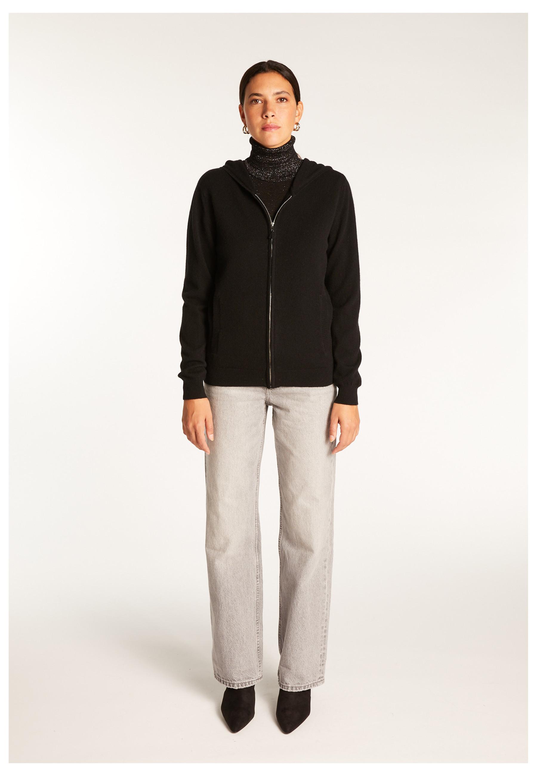 Cashmere hooded vest - Orus