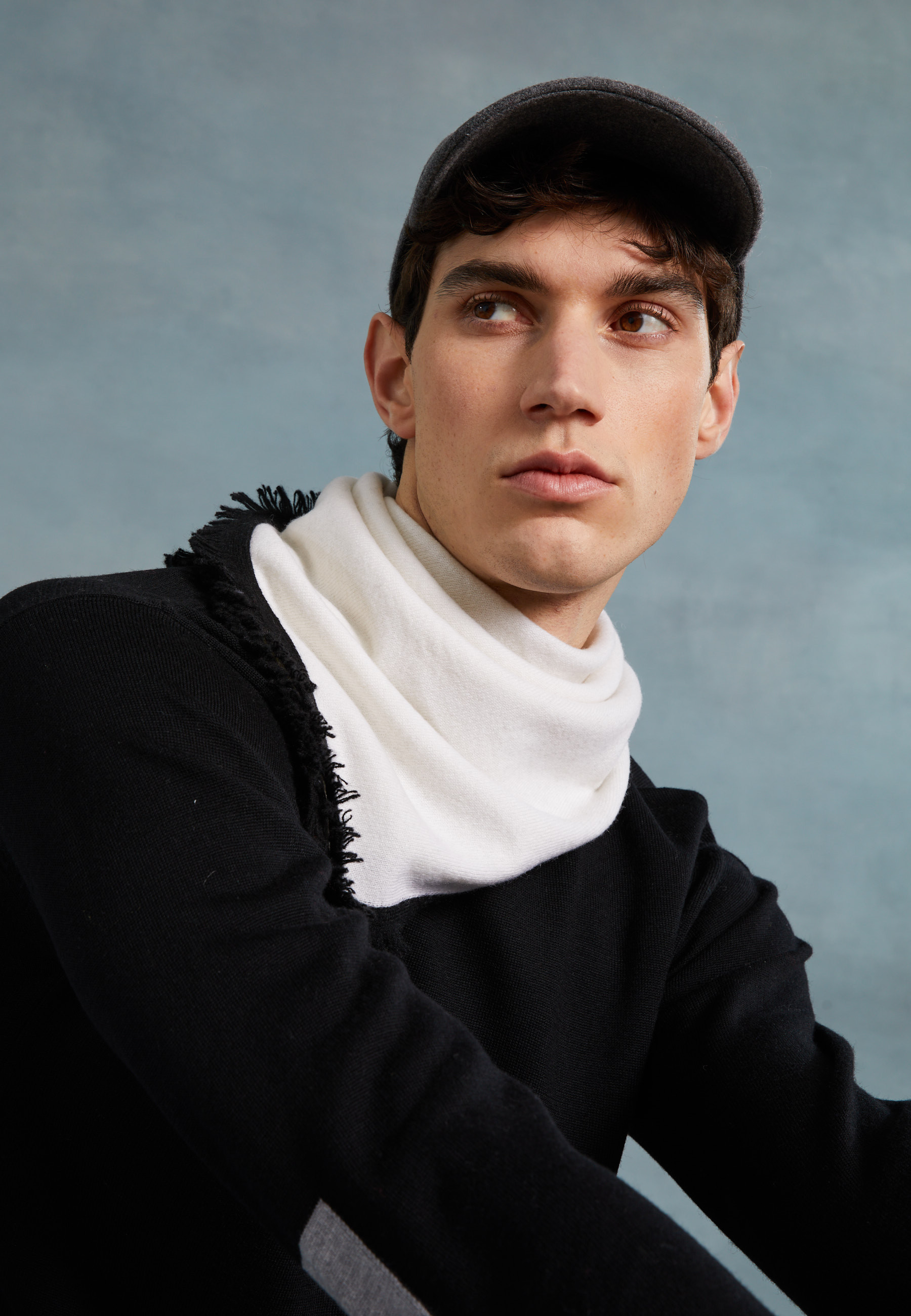 Foulard bicolore unisexe en cachemire - Louisa