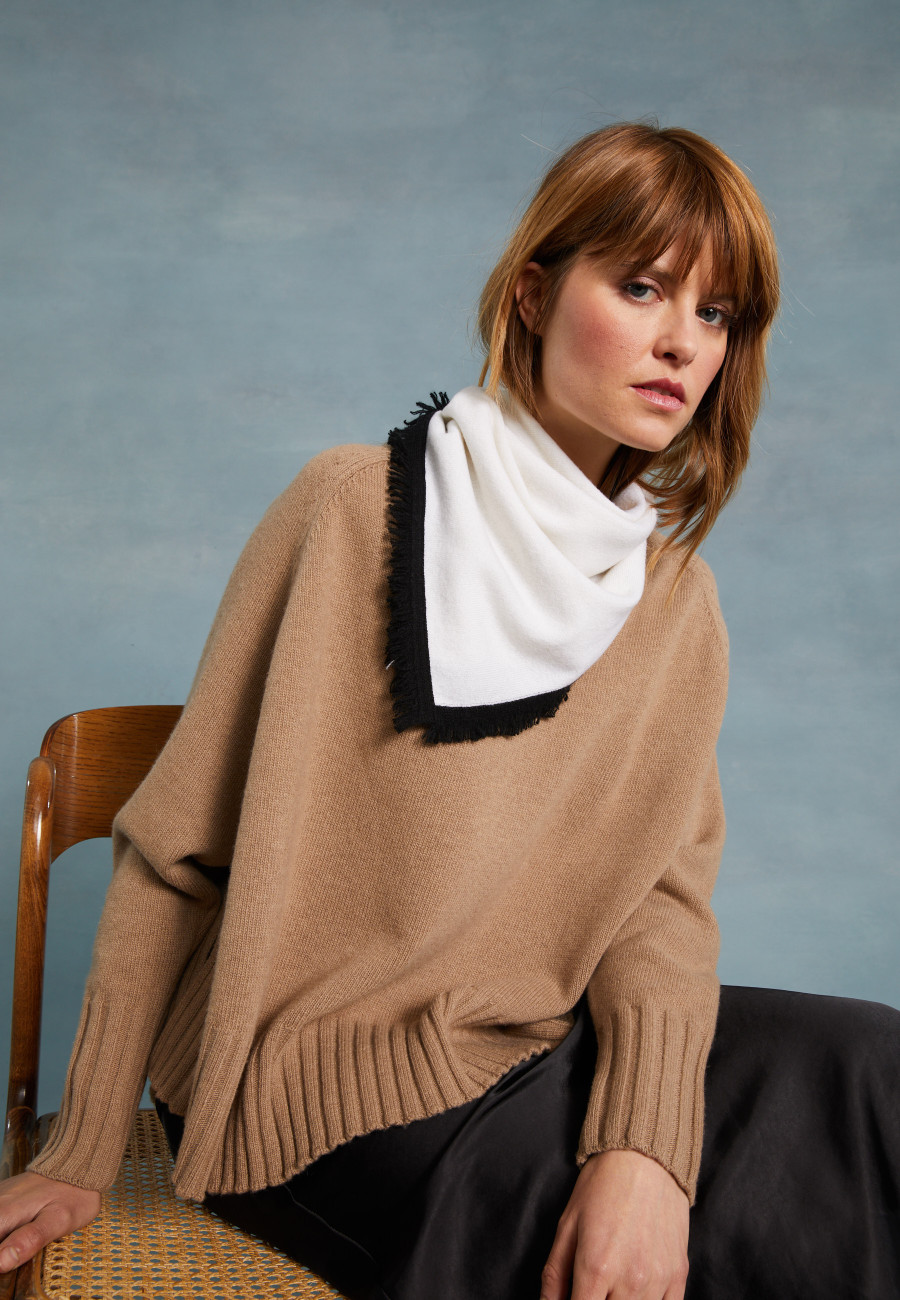 Cachecol unissex de cashmere bicolor - Louisa