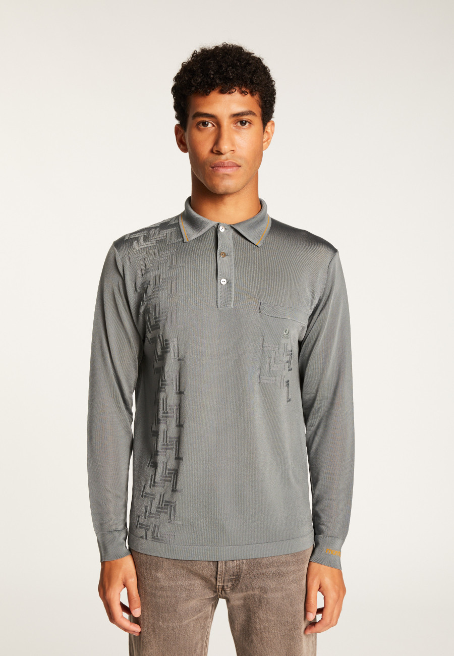 Polo Fil Lumière Padrões geométricos - Sten