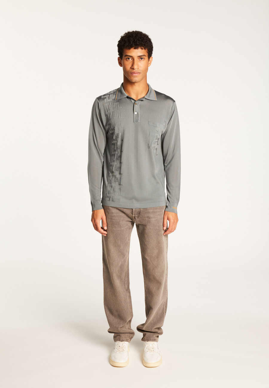 Polo Fil Lumière Padrões geométricos - Sten