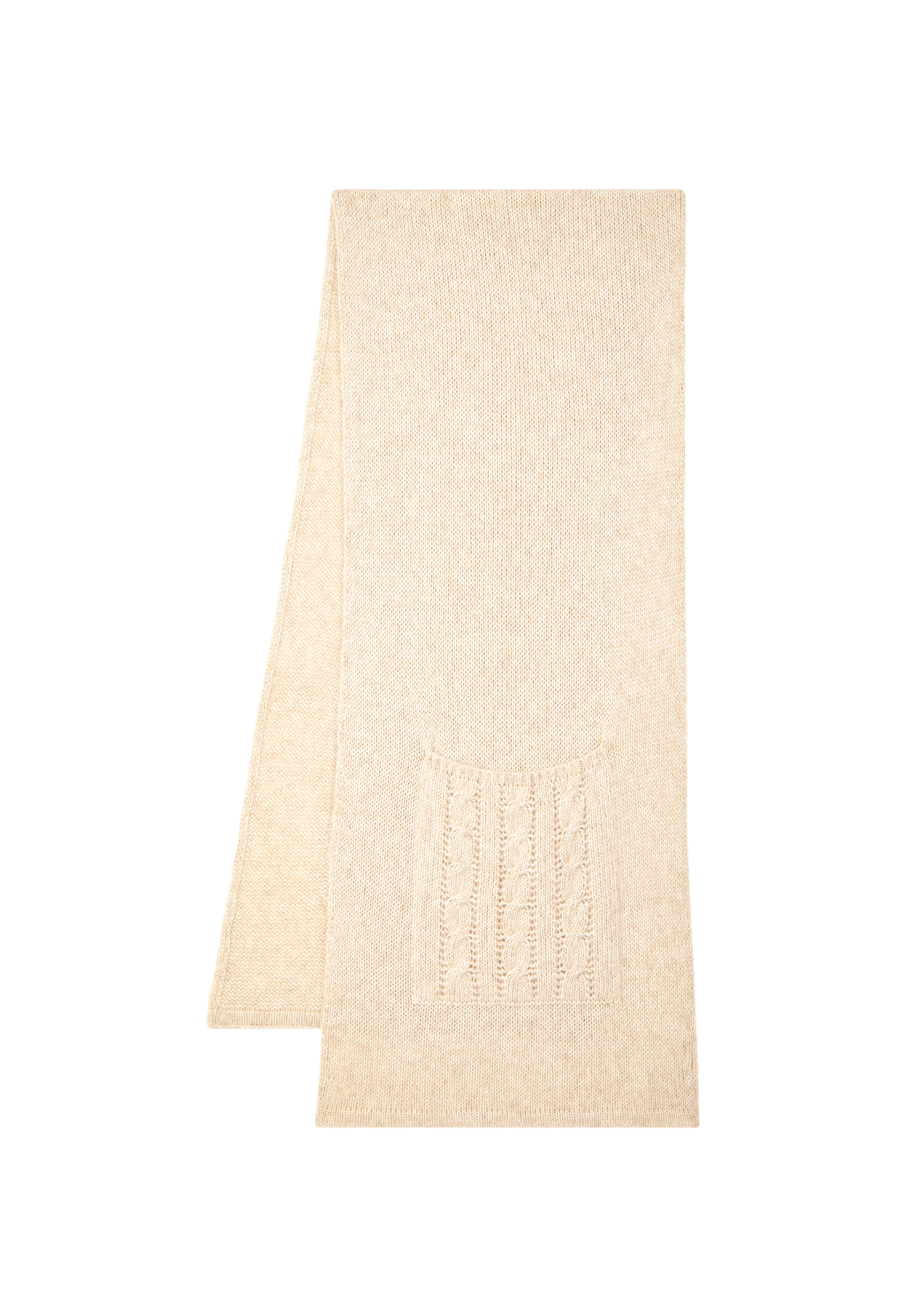 Echarpe avec poches en viscose et baby alpaga - Giva 7001 dune - 12 Beige clair