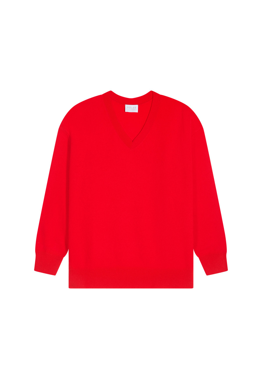 Suéter folgado de cashmere com fenda - Alienor