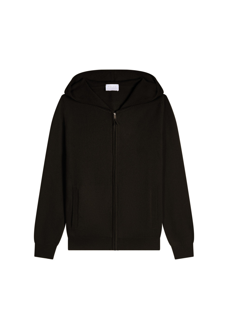 Cardigan com capuz de cashmere - Orus