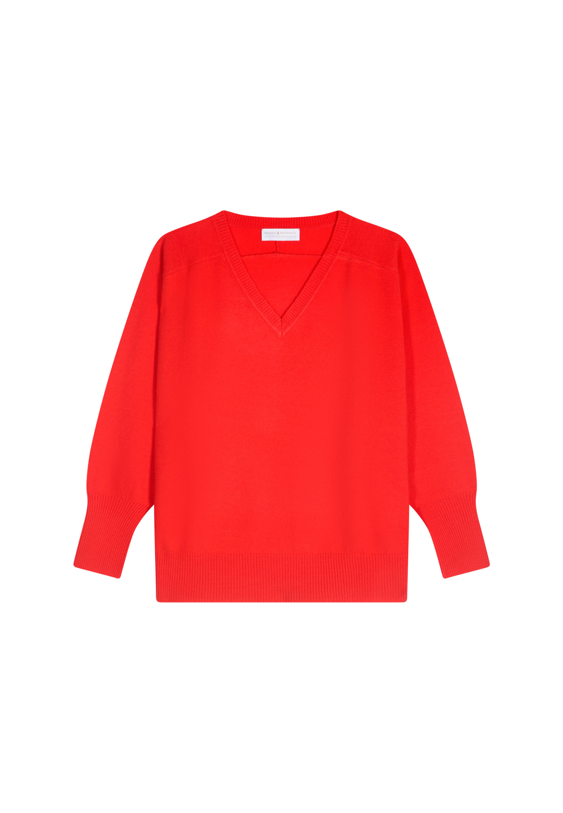 Pull col V en laine mérinos - Robine