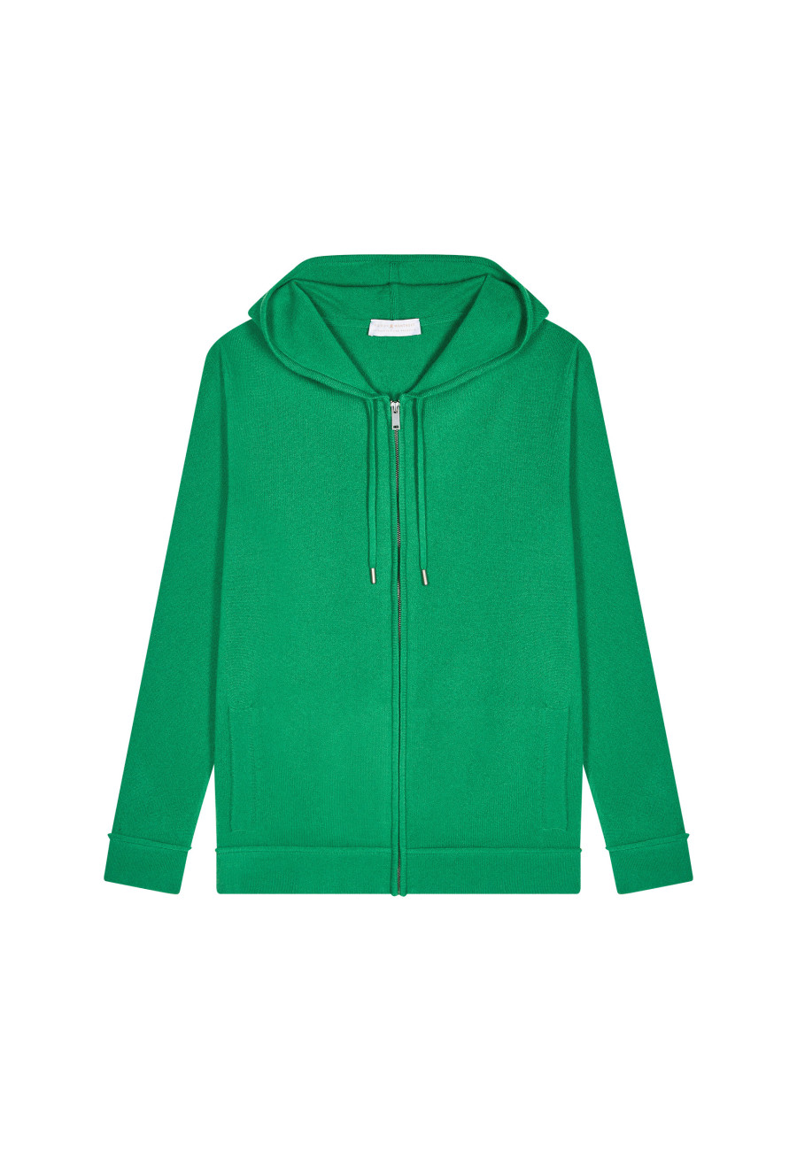 Cashmere Hooded Zip-Up Jacket - Emilien