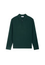 Cashmere Zip-Up Polo Shirt - Taylor