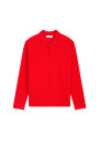 Cashmere Zip-Up Polo Shirt - Taylor