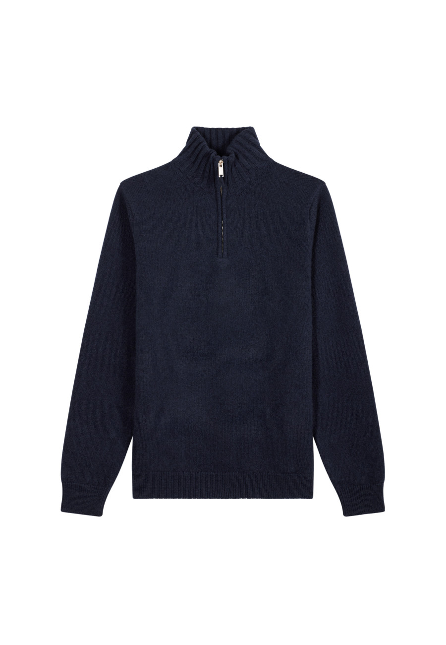 6-ply cashmere trucker sweater - Emiliano duo