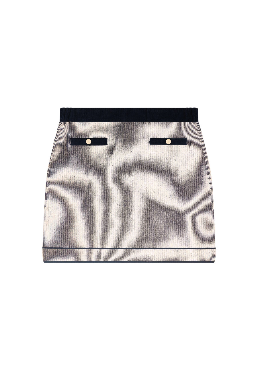 Saia curta de lã e veludo - Regina