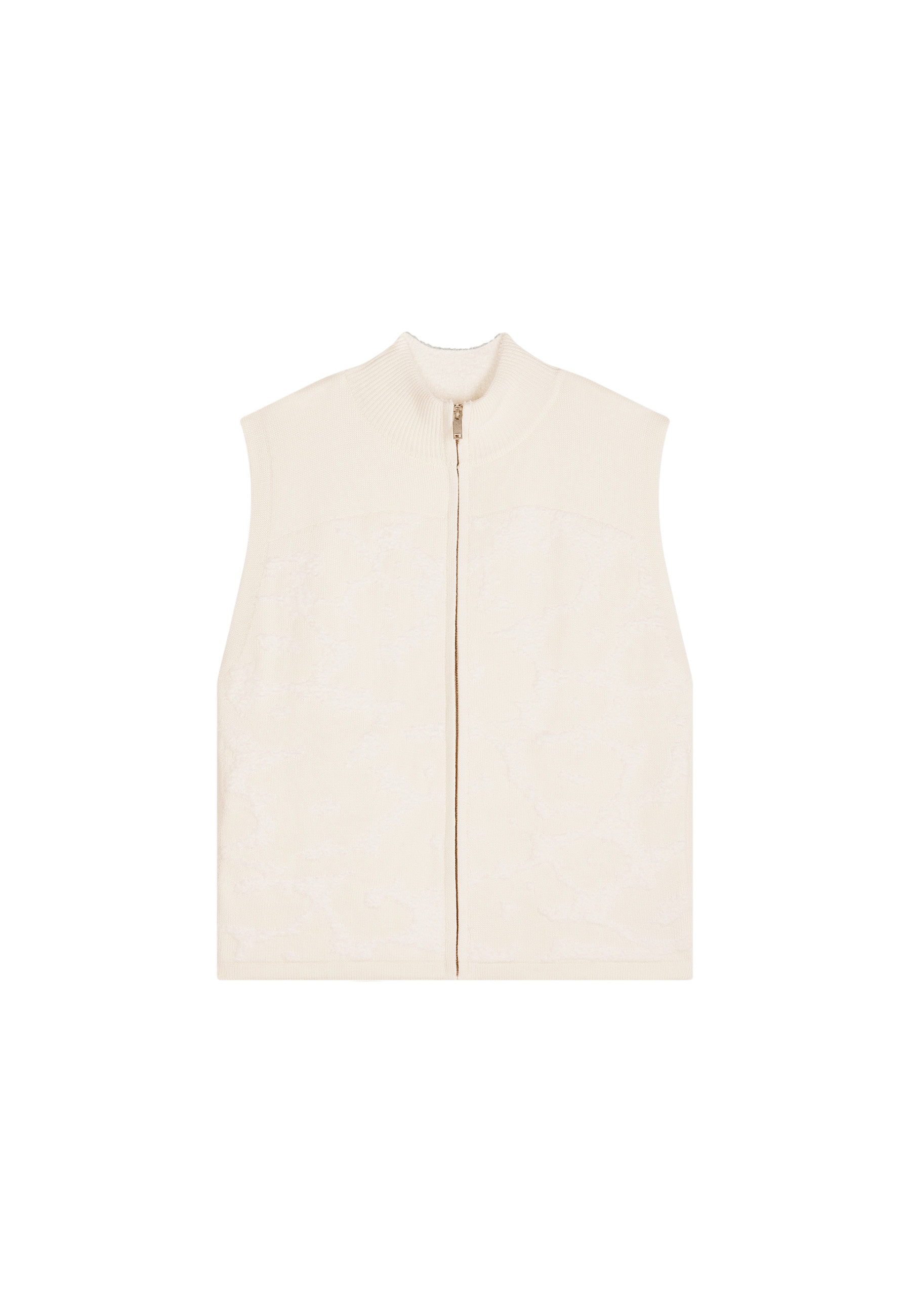 Zipped sleeveless wool jacket - Ruth