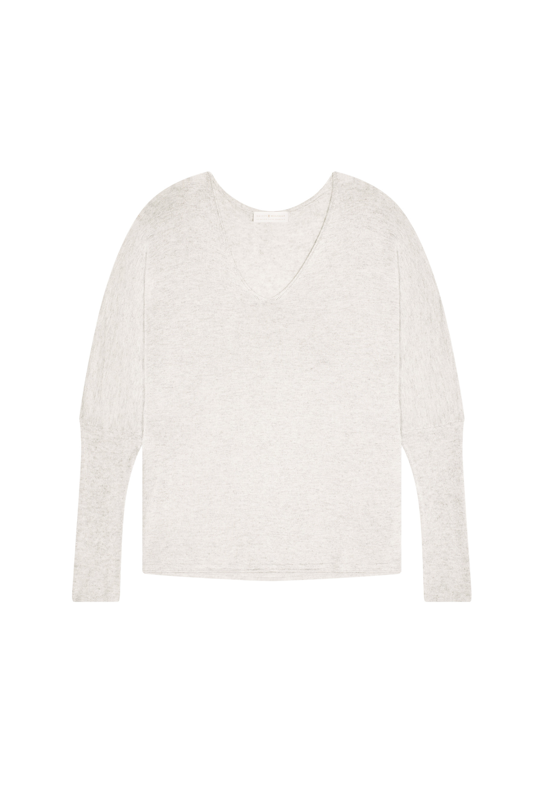 T-shirt col V oversize en fibre de bambou cachemire - Rica