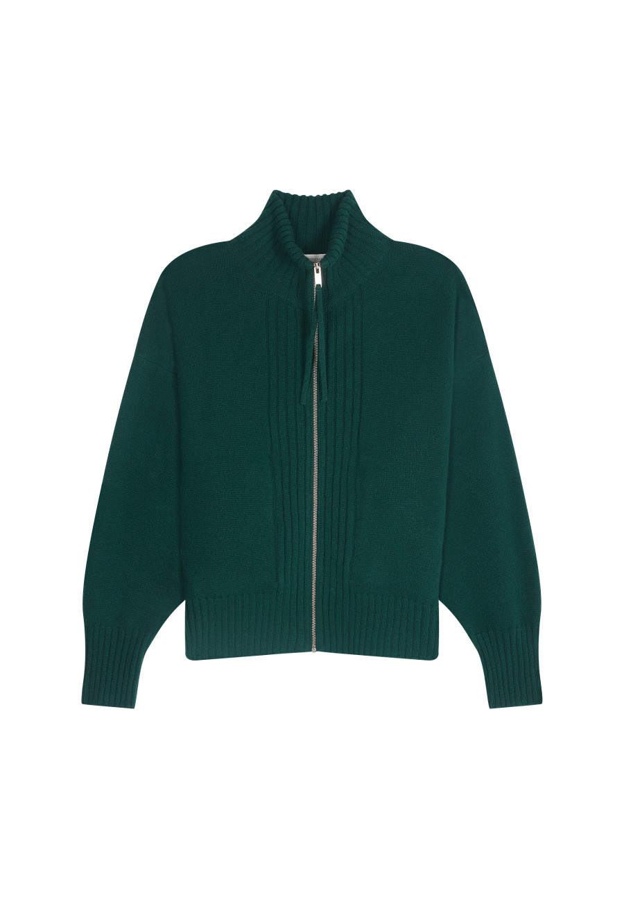 Cardigan de cashmere com zíper - Agnes Duo