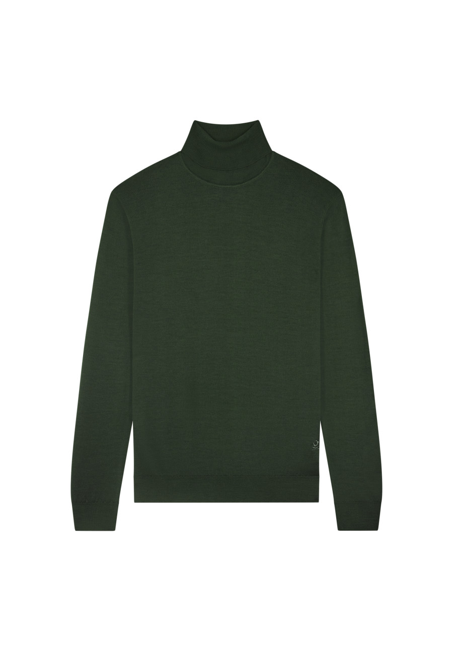 Merino Wool Turtleneck Sweater - Enzo