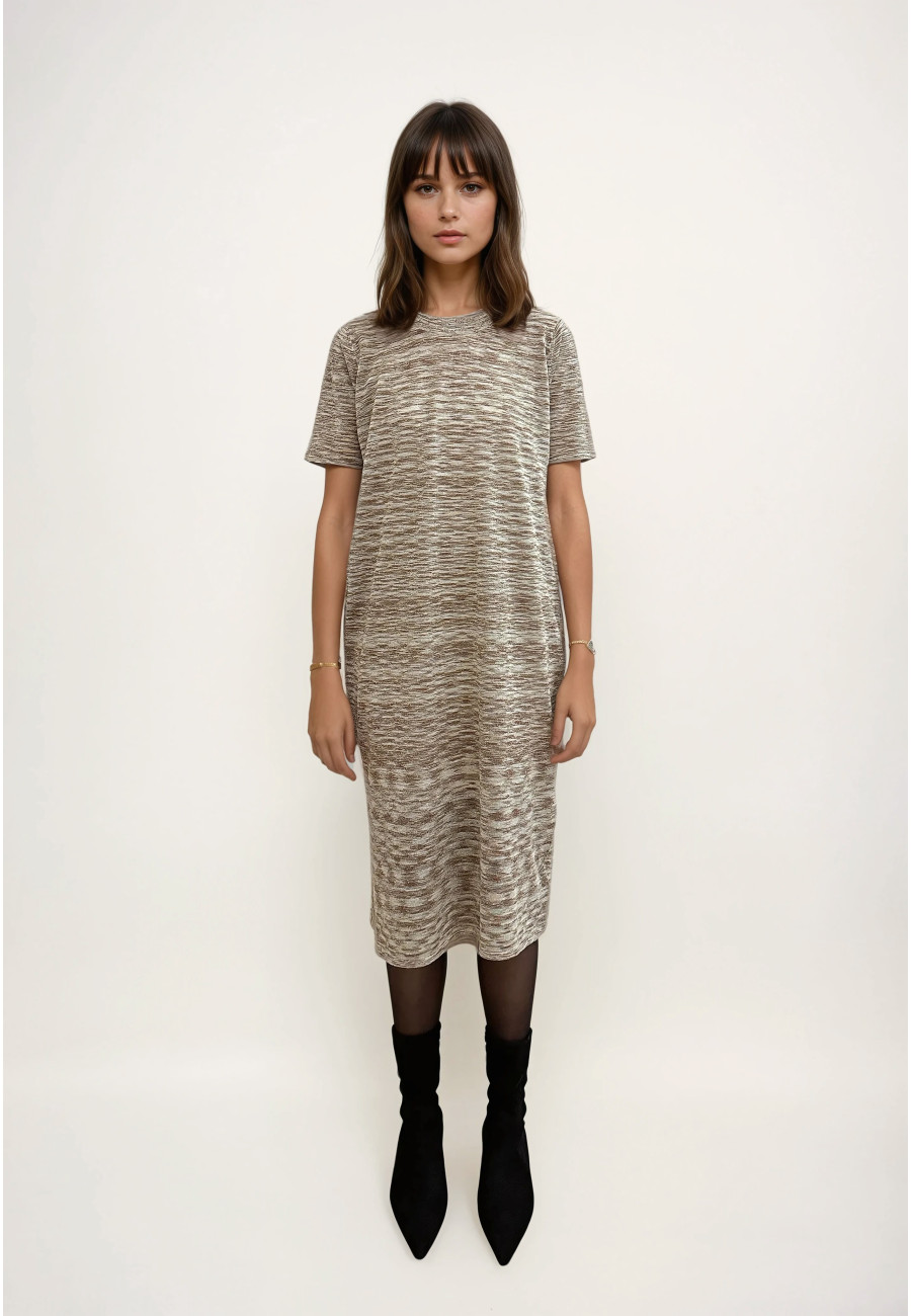 Vestido longo iridescente - Dabia