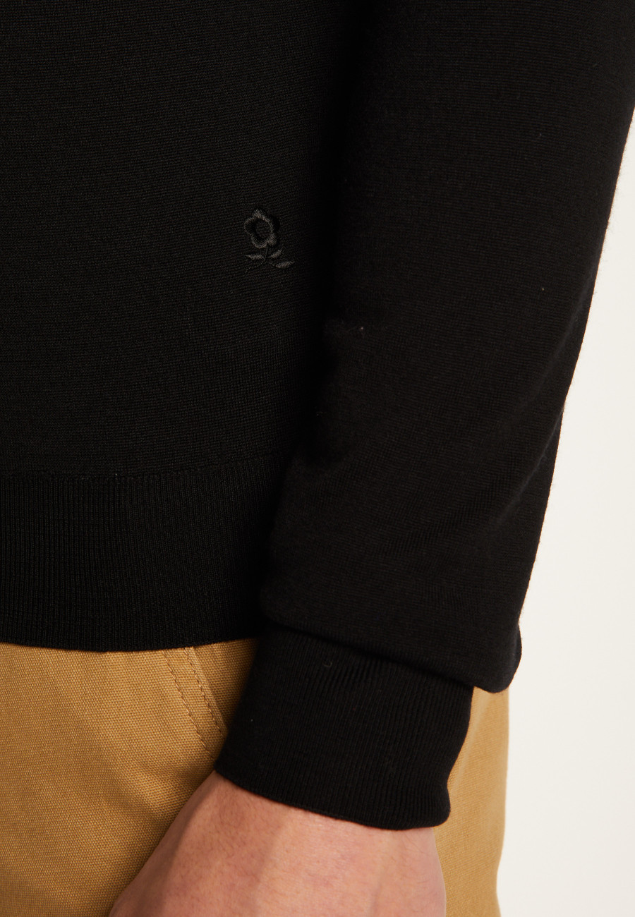 Eddie Merino Wool Crew Neck Sweater