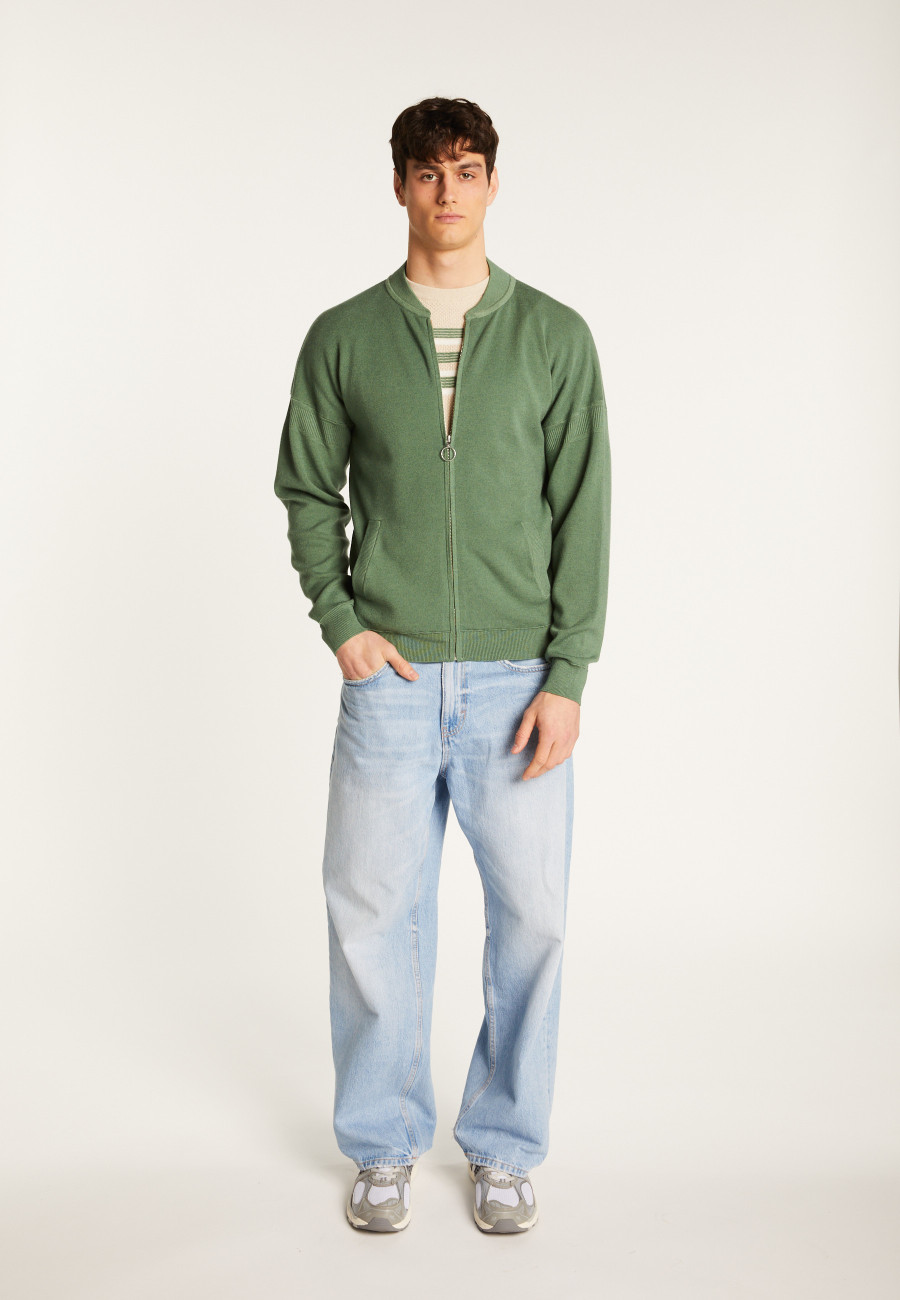 Jaqueta Wool Blend com zíper - Madison