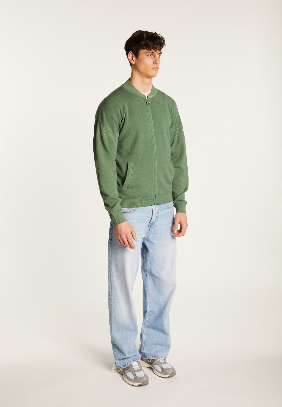 Wool blend zip up jacket - Madison