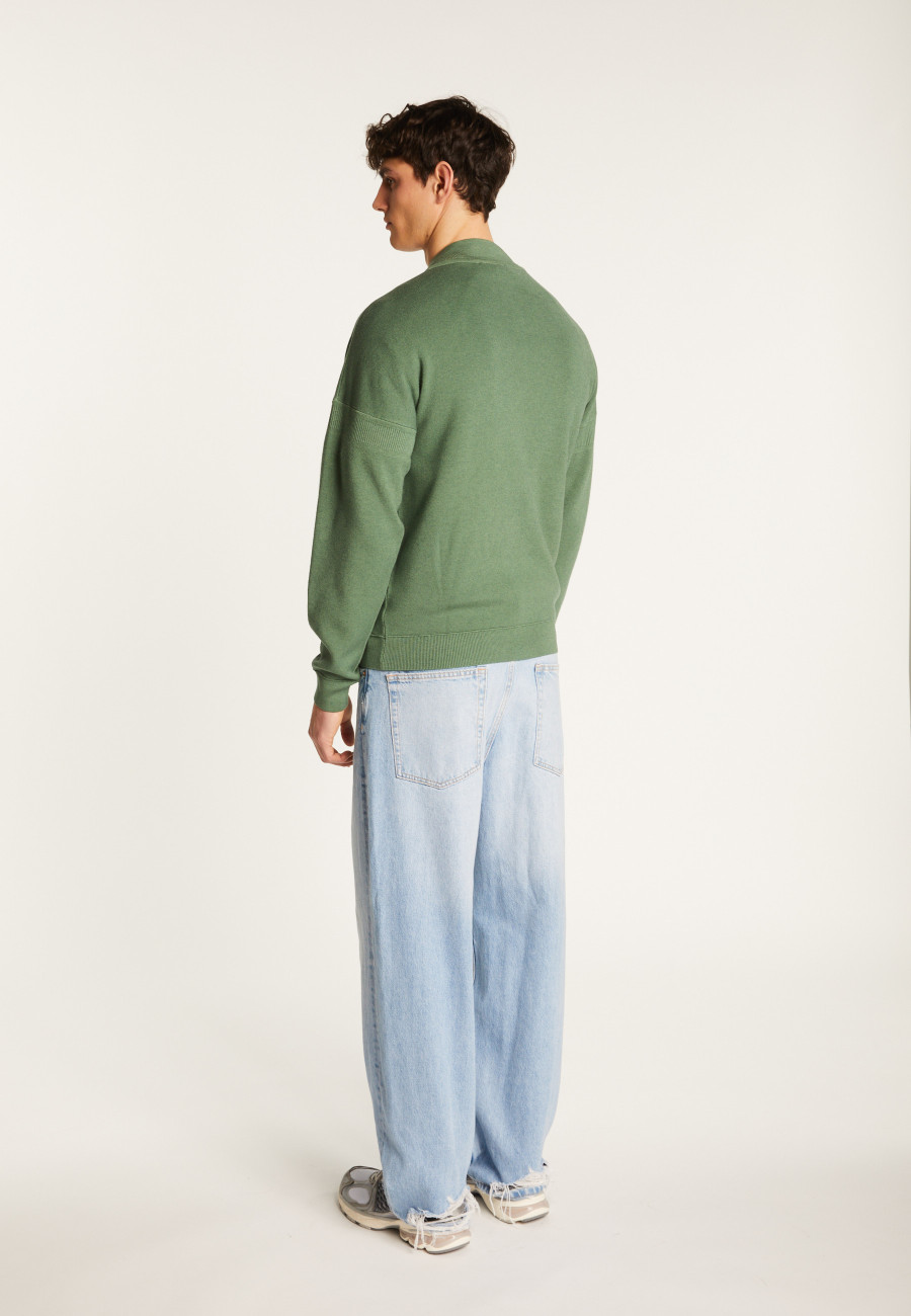 Wool blend zip up jacket - Madison