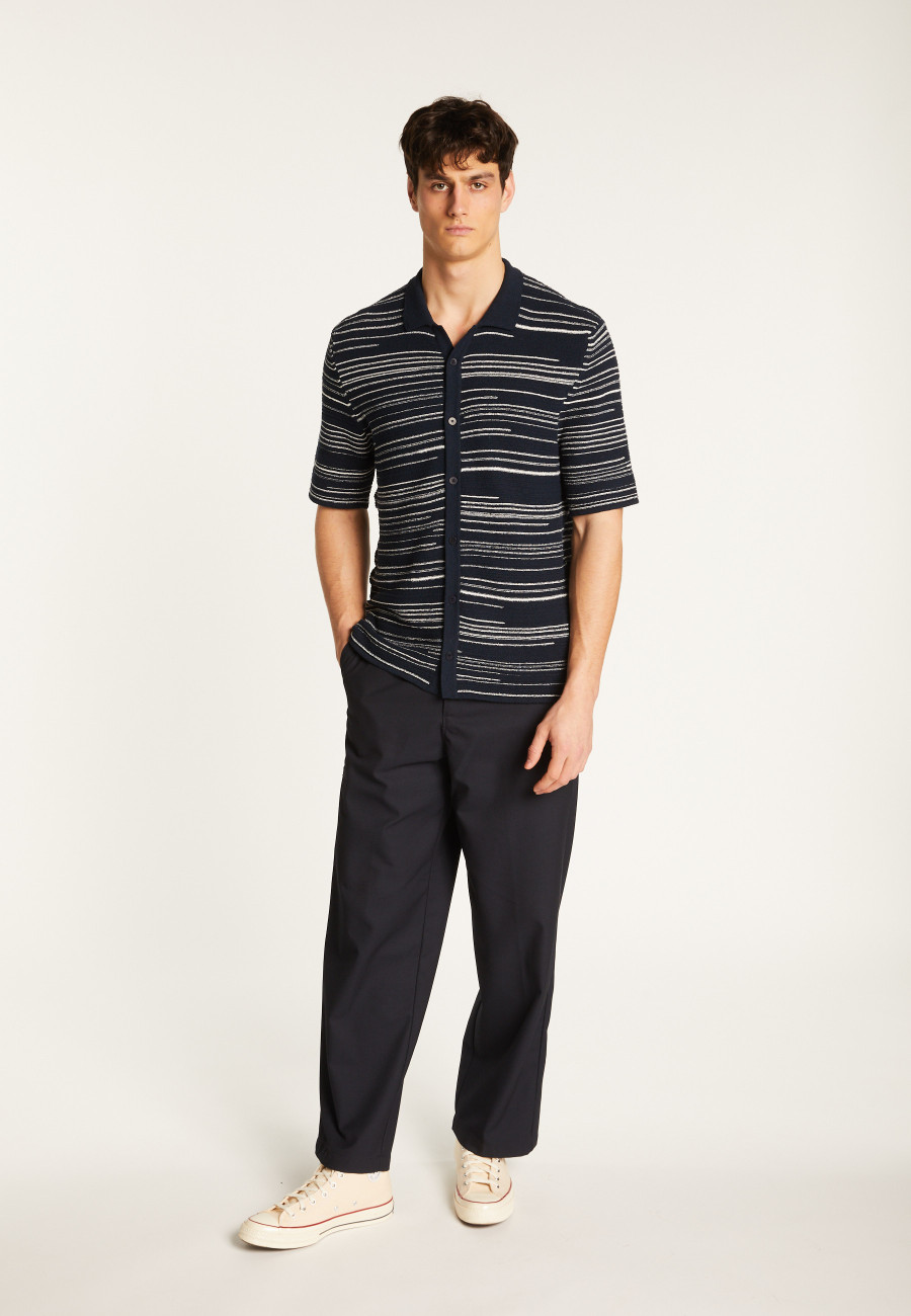 Camisa de algodão - Marino