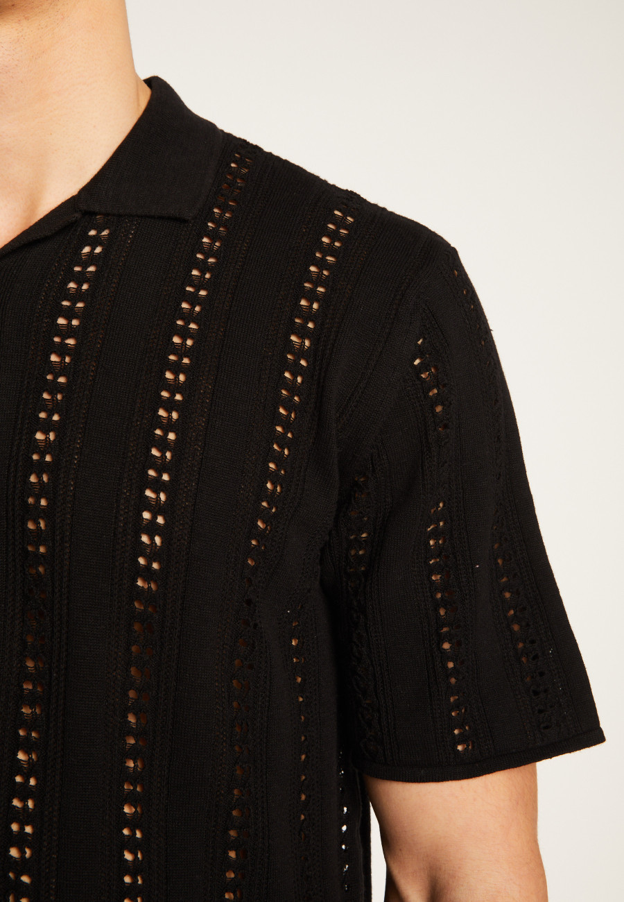 Openwork cotton shirt - Miguel