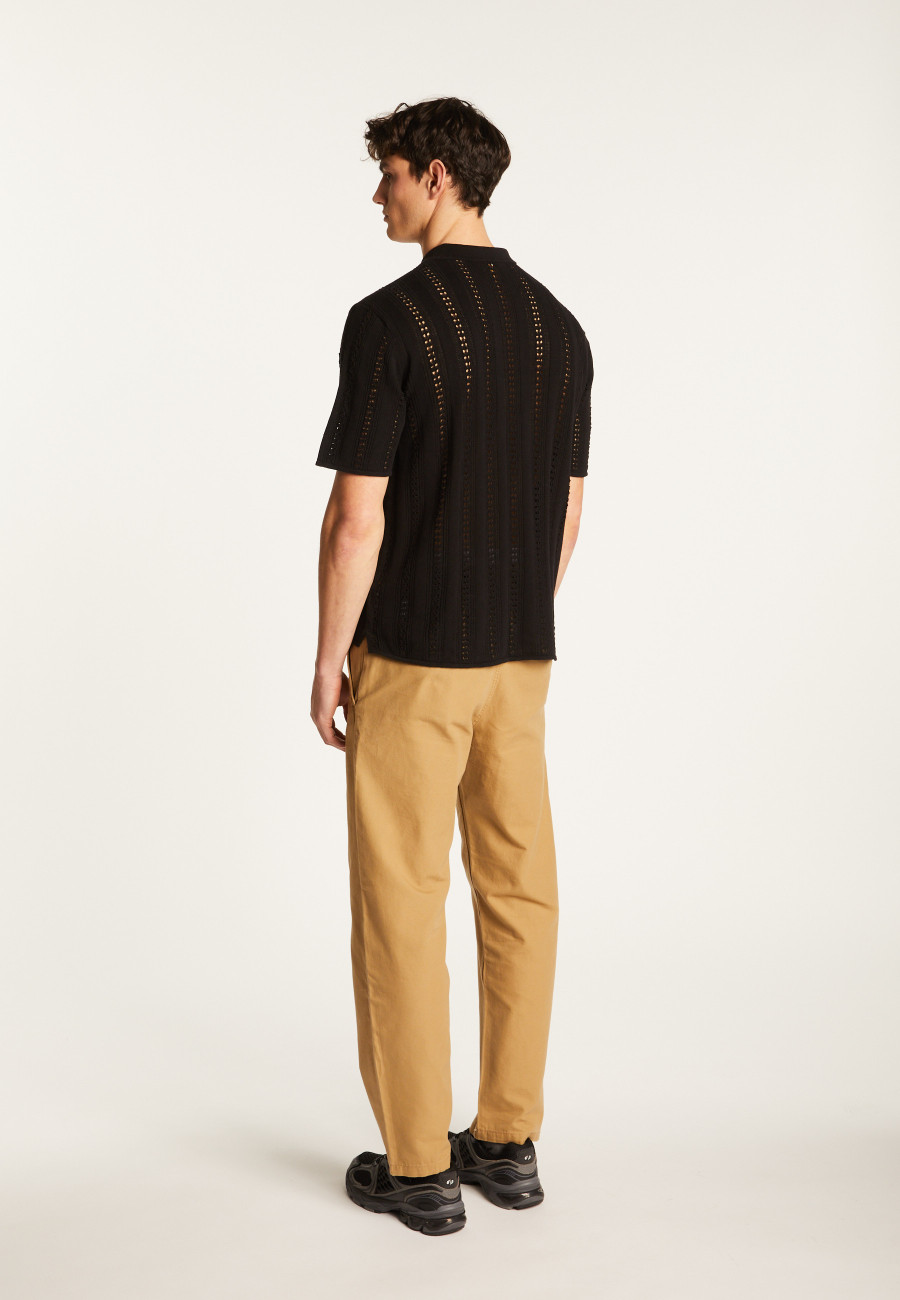 Camisa de algodão vazada - Miguel