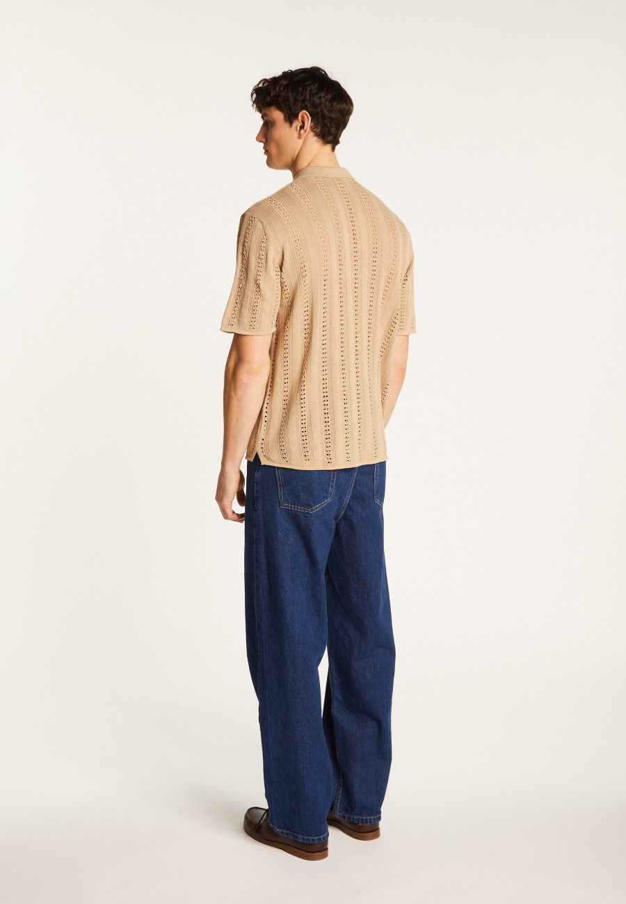 Camisa de algodão vazada - Miguel