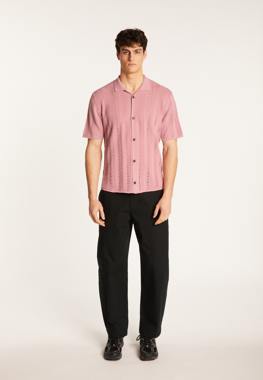 Openwork cotton shirt - Miguel