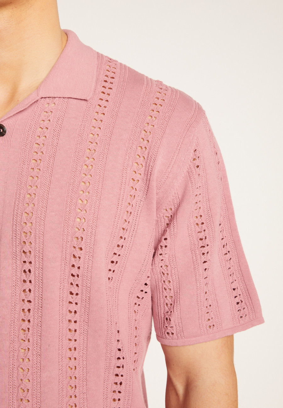Openwork cotton shirt - Miguel