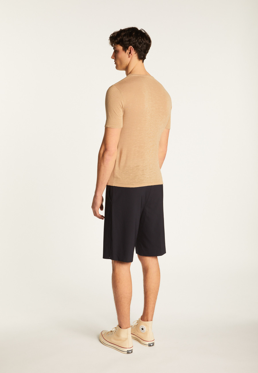 Camiseta de algodão com decote em V - Reuben