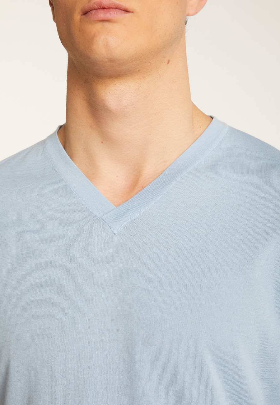 Cotton V-neck T-shirt - Malo