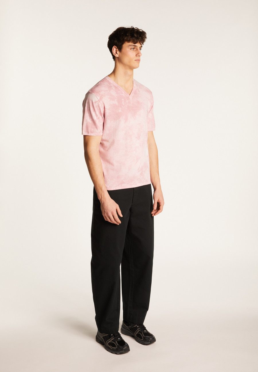 Cotton V-neck T-shirt - Malo