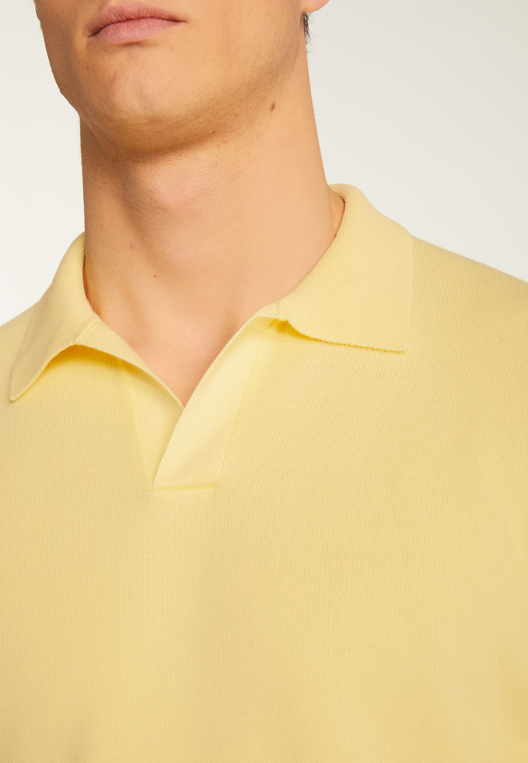 Long sleeve cotton polo shirt - Maxime
