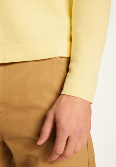 Long sleeve cotton polo shirt - Maxime