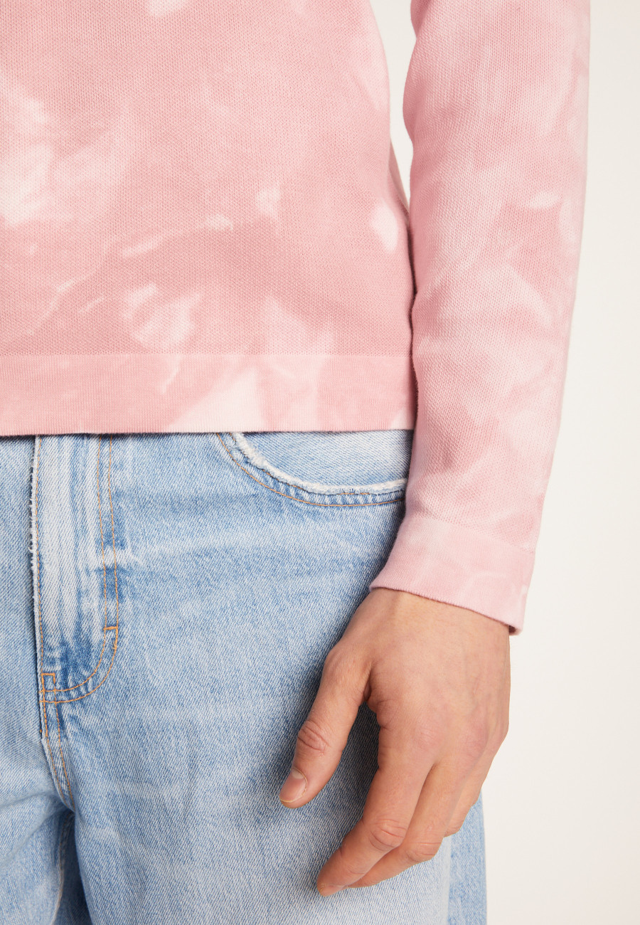 Long sleeve cotton polo shirt - Maxime