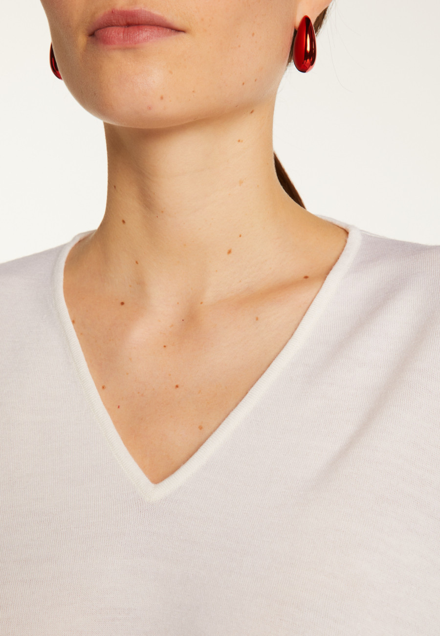 Suéter de lã com manga morcego - Boxe