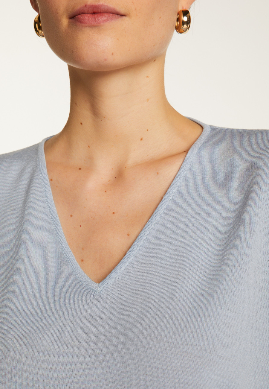 Suéter de lã com manga morcego - Boxe