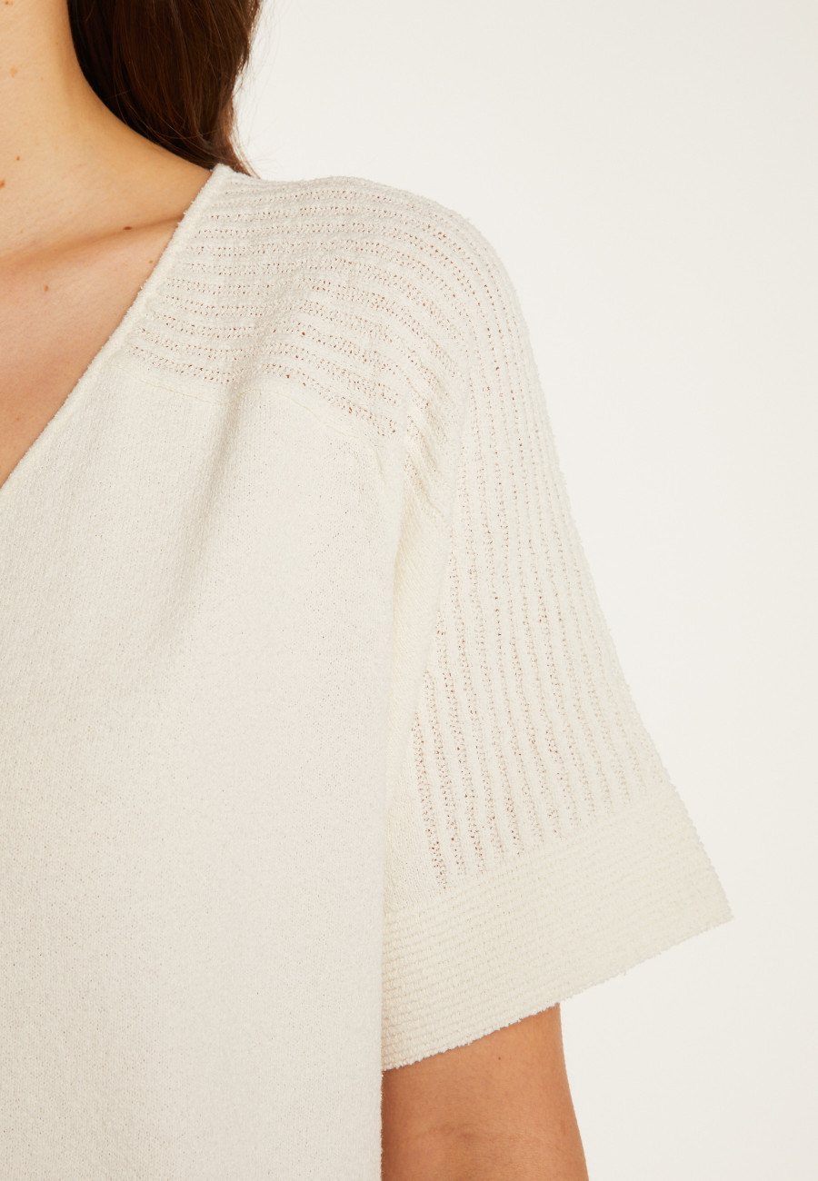 Cotton V-neck T-shirt - Devy