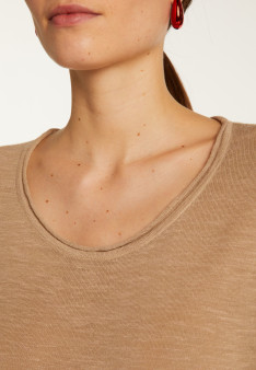 Flamed linen t-shirt - Lola