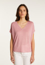 Slub linen V-neck T-shirt - Larra