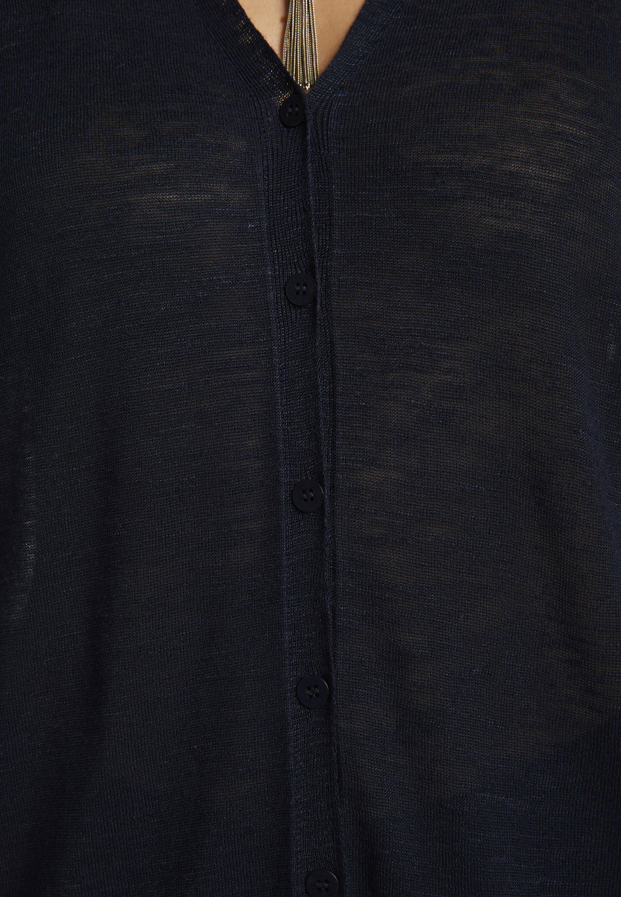 Colete de manga curta em linho - Dara