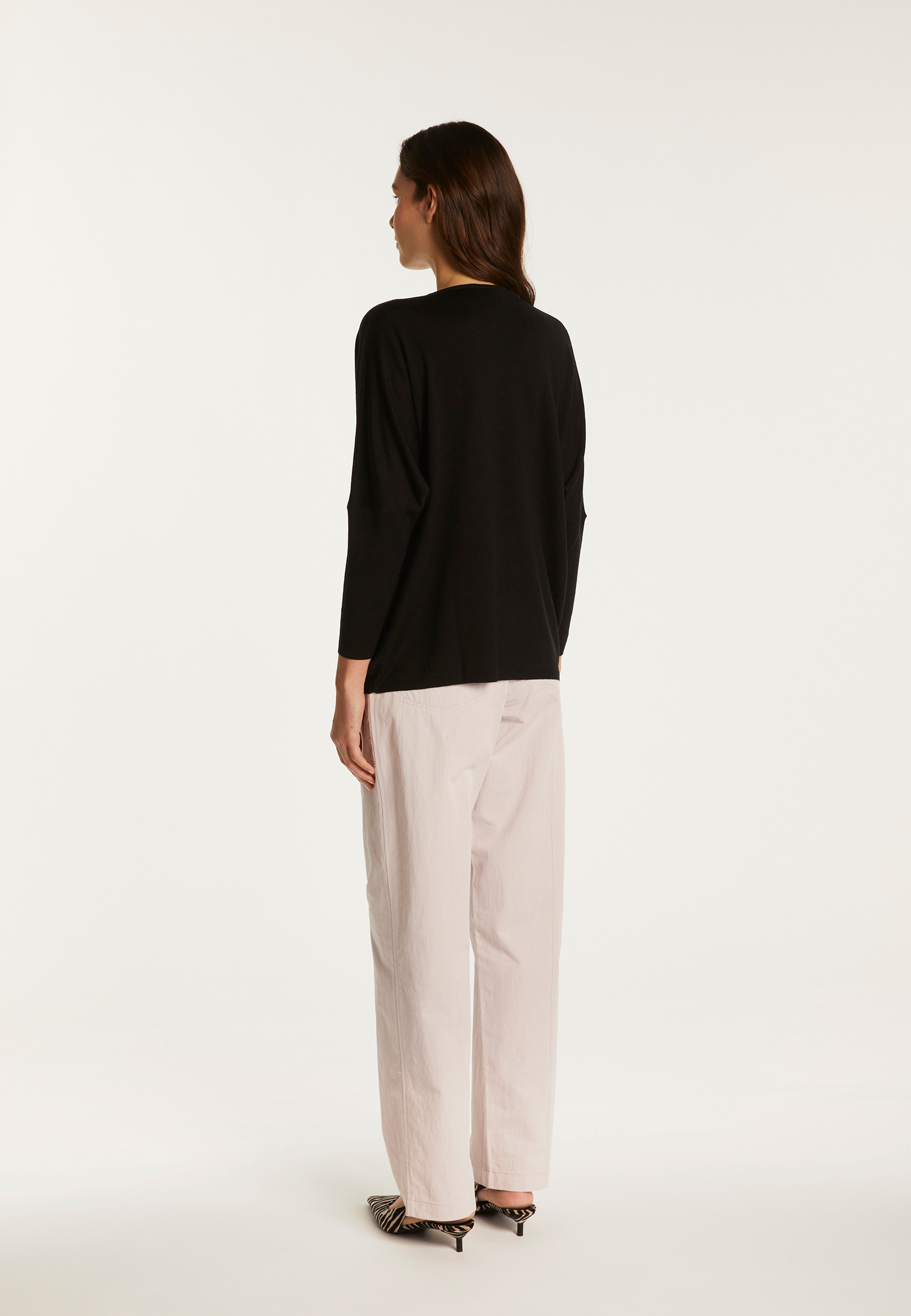 Merino wool V-neck sweater - Boxe