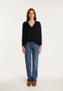 Merino wool V-neck sweater - Boxe