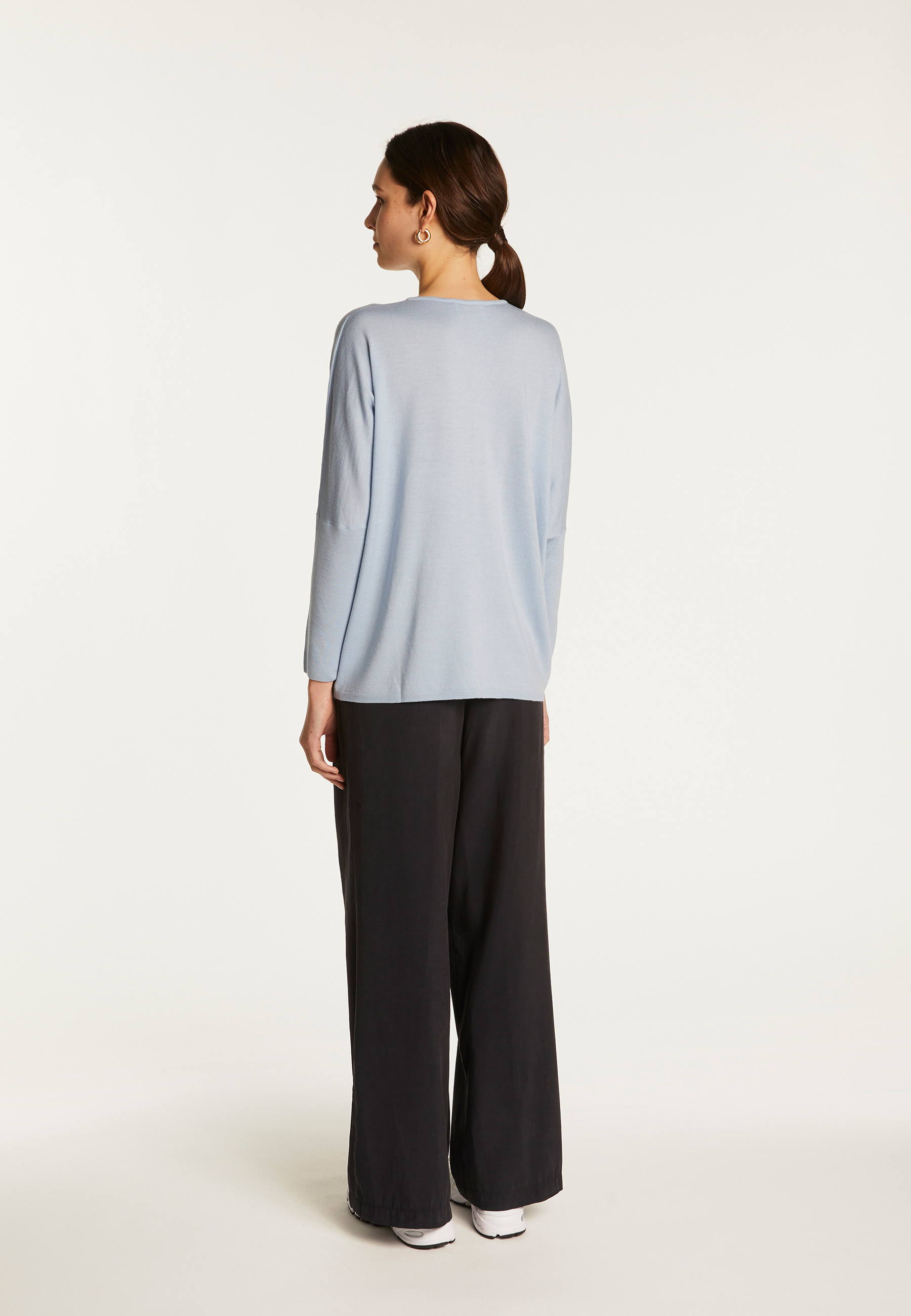 Merino wool V-neck sweater - Boxe