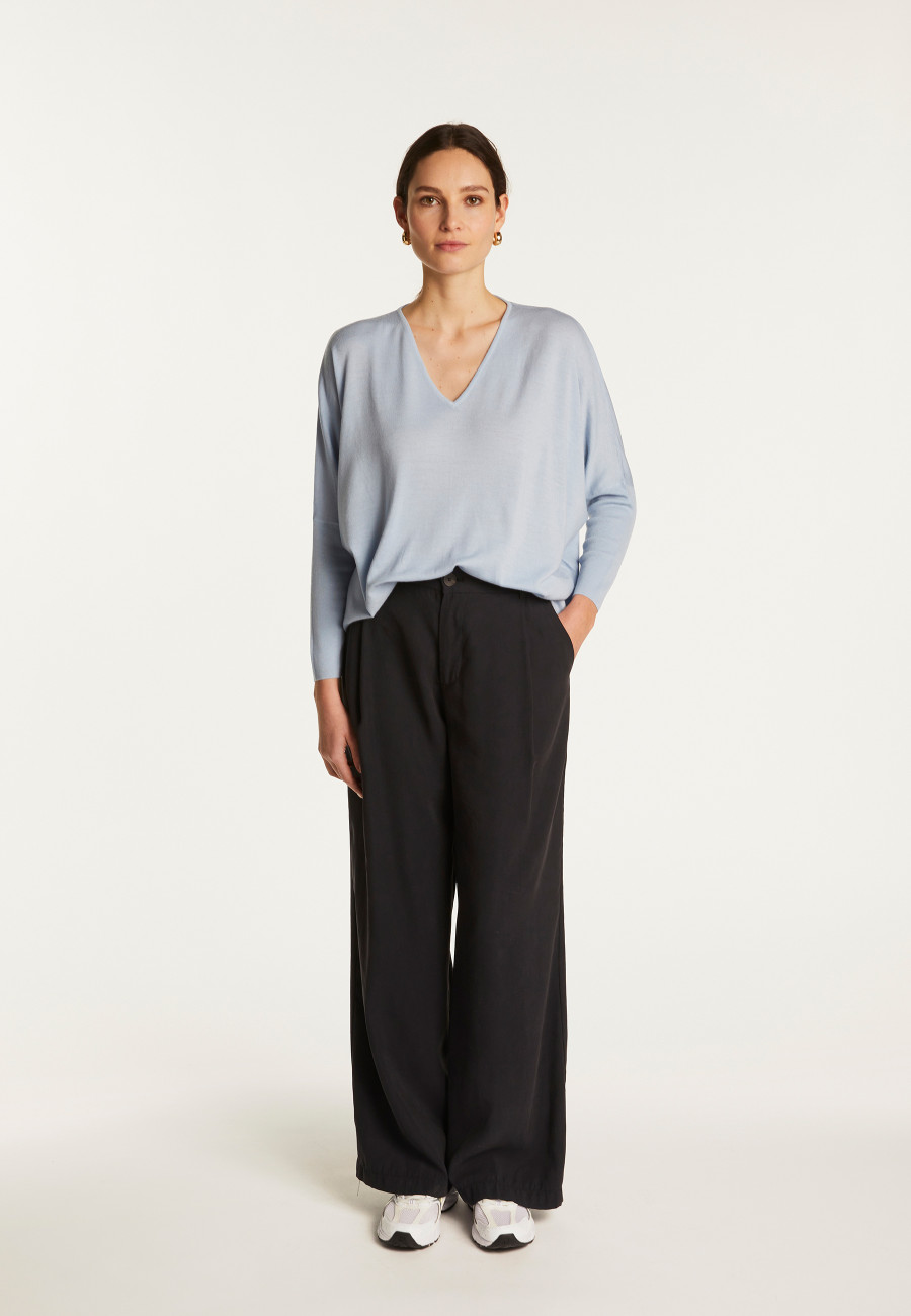 Suéter de lã com manga morcego - Boxe