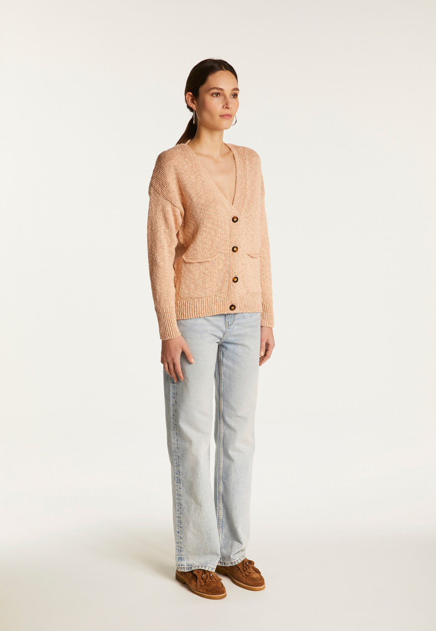 Cotton and linen cardigan - Naïs