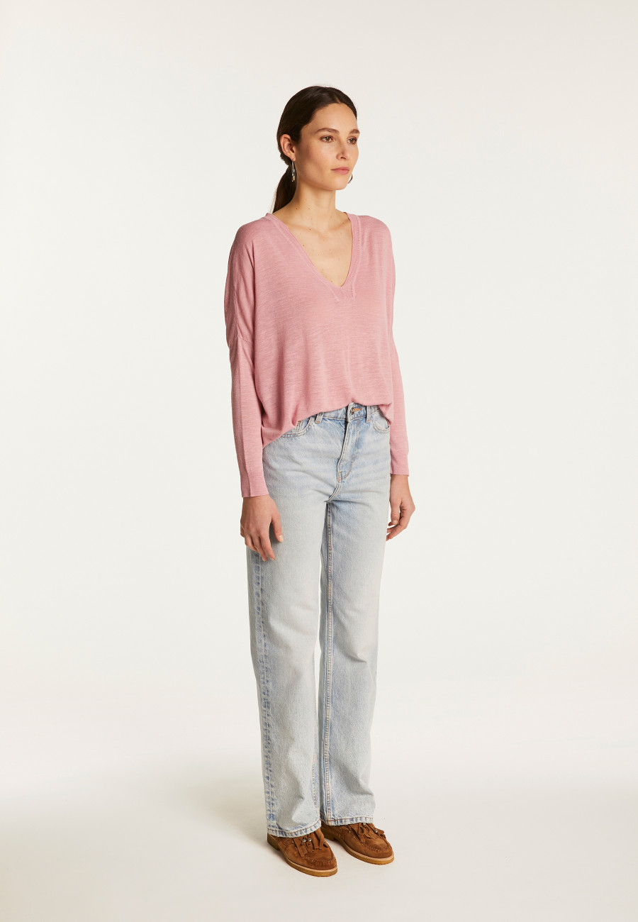 Slub linen sweater - Beja