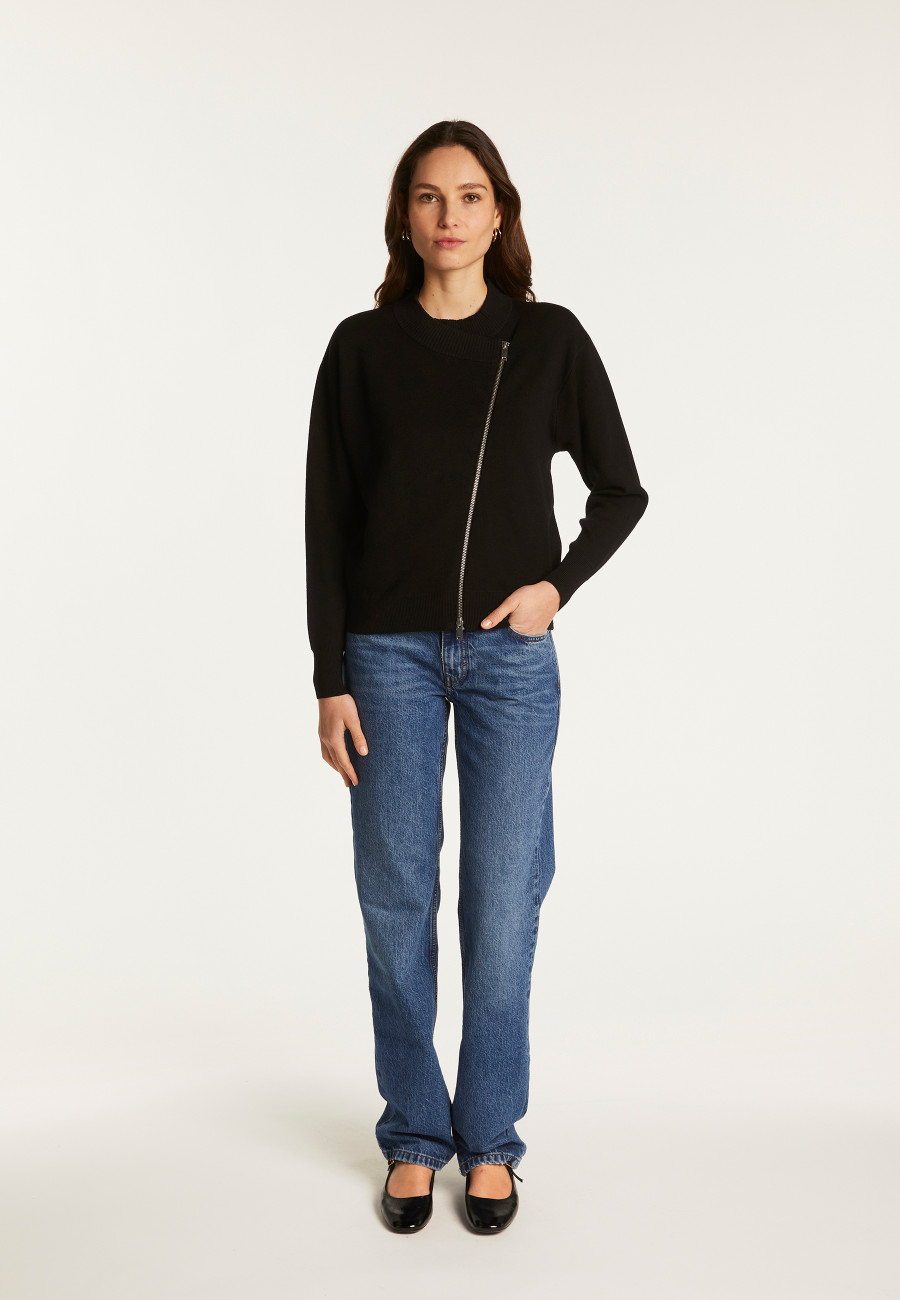 Suéter Wool Blend com zíper - Freya