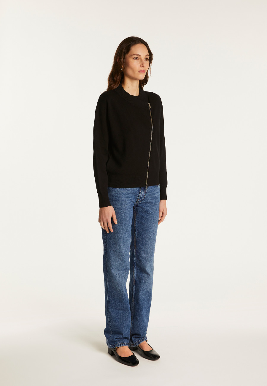 Suéter Wool Blend com zíper - Freya